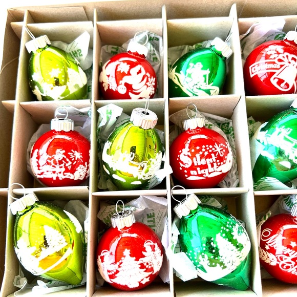 12 Radko Xmas Holiday Splendor Signature Flocked Tulips & Ball Ornaments - Picture 5 of 16